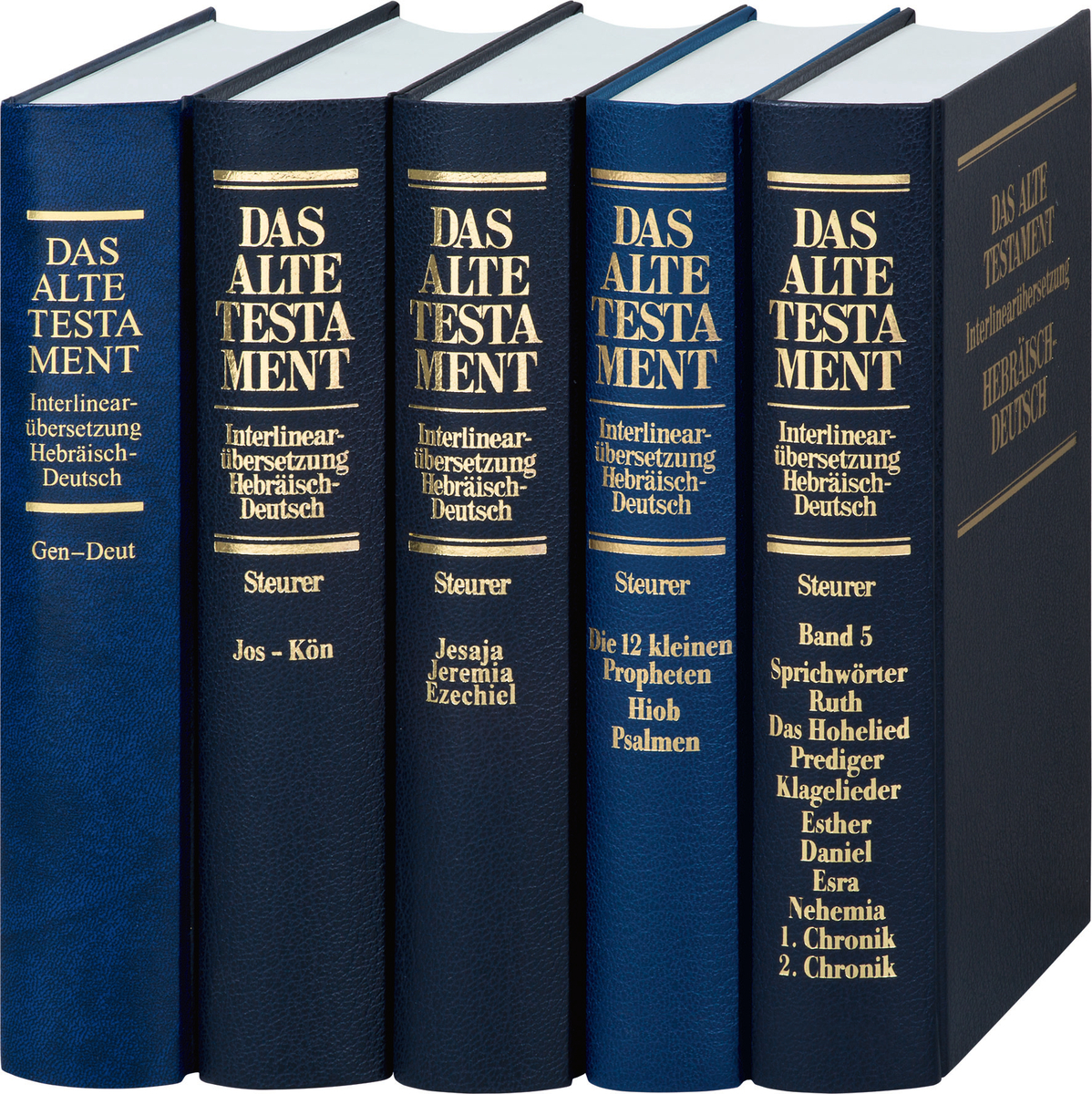 Das Alte Testament. Interlinear. Hebräisch-Deutsch. Band 1-5  Das Alte Testament. Interlinear. Hebräisch-Deutsch. Band 1-5