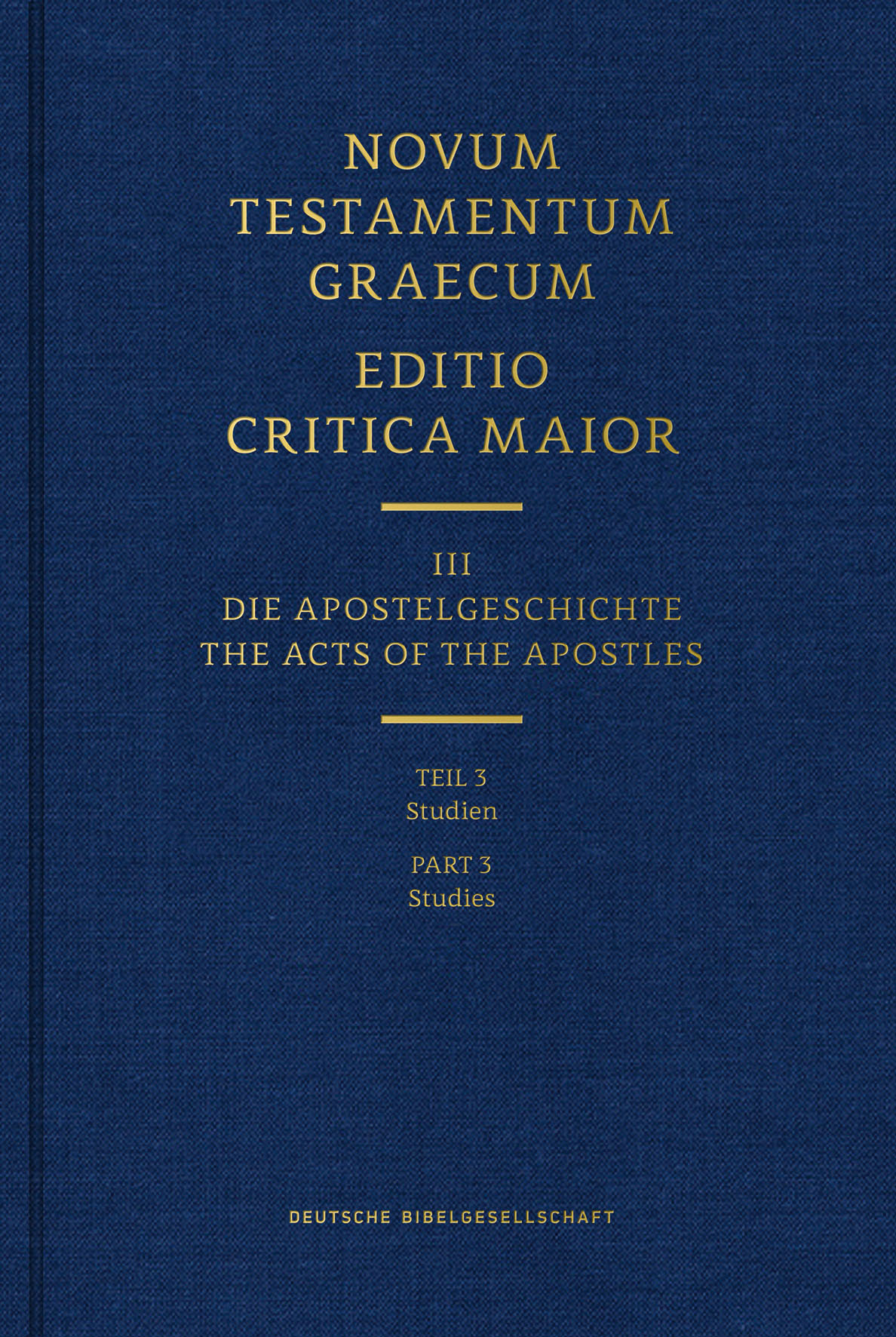 ECM III/3. Apostelgeschichte. Studien