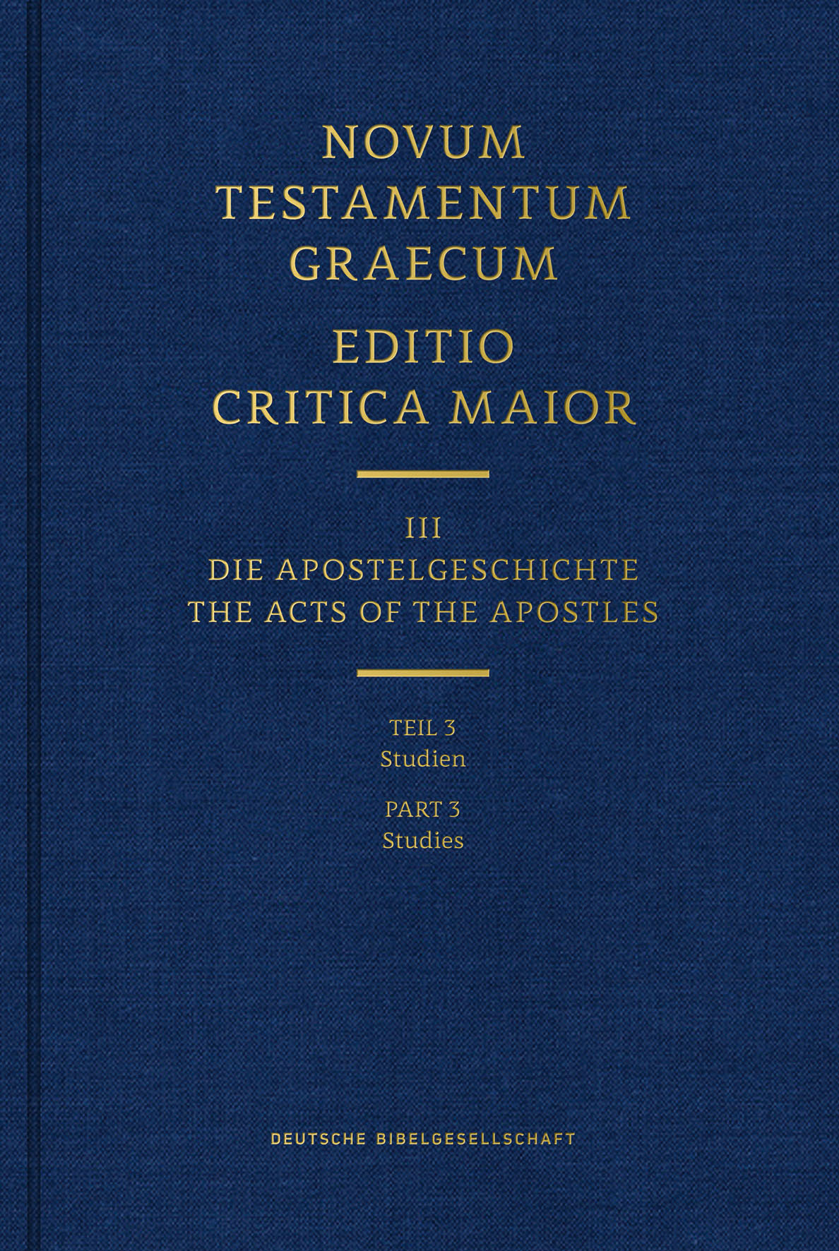 ECM III/3. Apostelgeschichte. Studien ECM III/3. Apostelgeschichte. Studien
