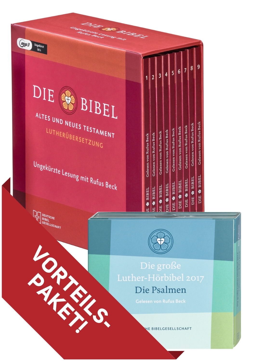 Kombipaket. Die Bibel. Gelesen von Rufus Beck + Psalmen (MP3)