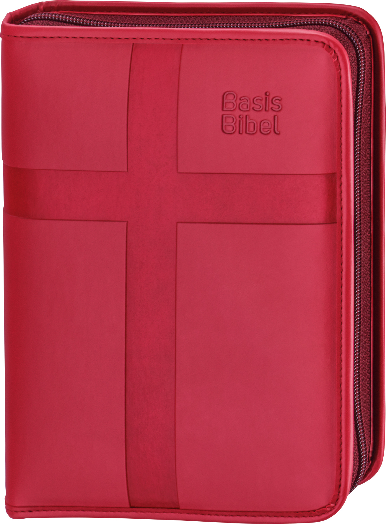 BasisBibel. Die Kompakte. Kunstlederhülle mit Reißverschluss, rot BasisBibel. Die Kompakte. Kunstlederhülle mit Reißverschluss, rot