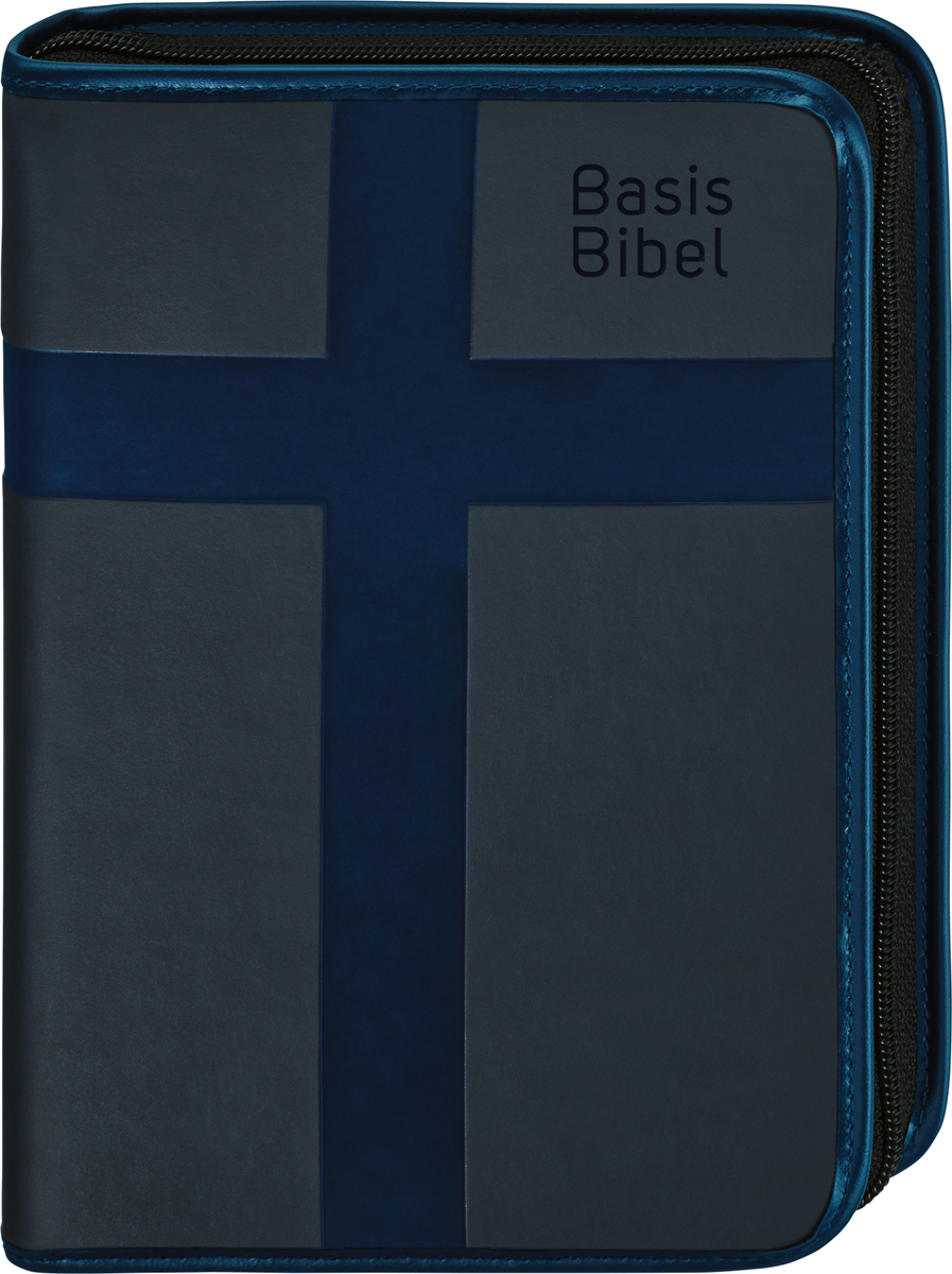 BasisBibel. Die Kompakte. Kunstlederhülle mit Reißverschluss. Blau BasisBibel. Die Kompakte. Kunstlederhülle mit Reißverschluss. Blau