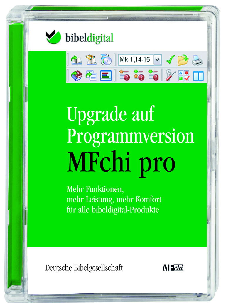 BIBELDIGITAL Upgrade auf Programmversion MFchi pro