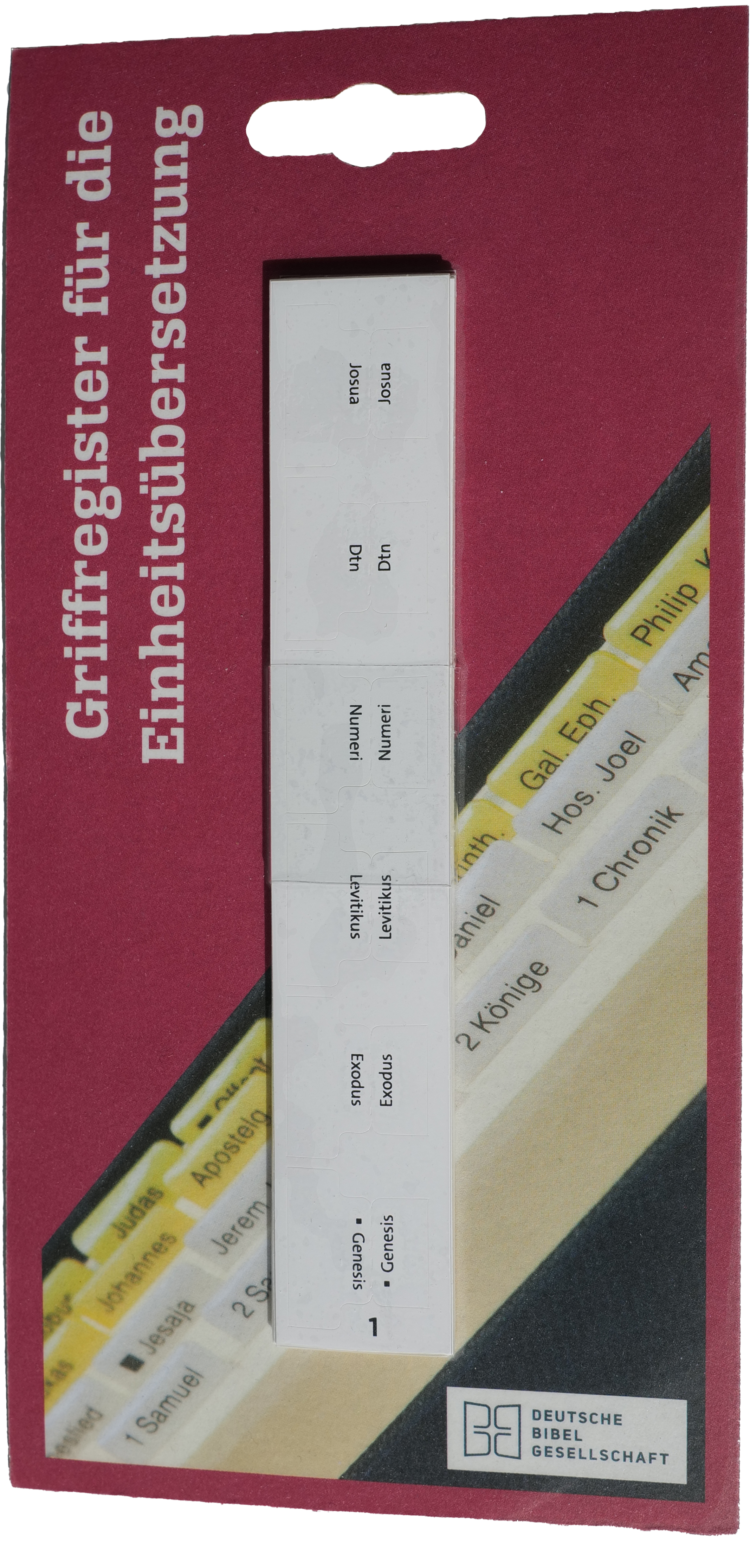 Griffregister für die Einheitsübersetzung Griffregister für die Einheitsübersetzung