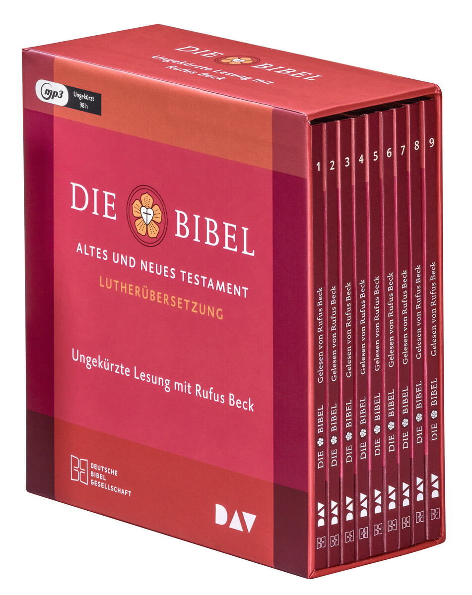 Die Bibel. Gelesen von Rufus Beck. 9 MP3-CDs