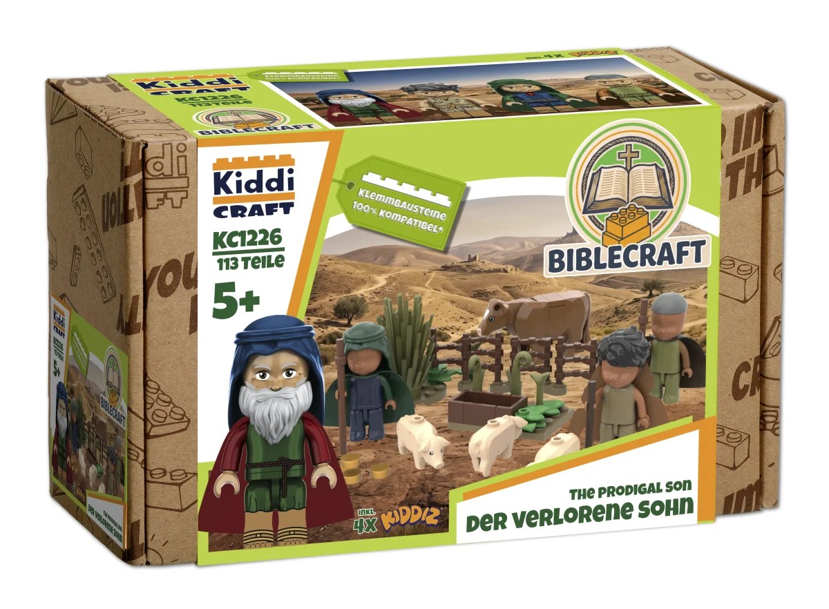 BibleCraft Klemmbaustein-Set. Der velorene Sohn