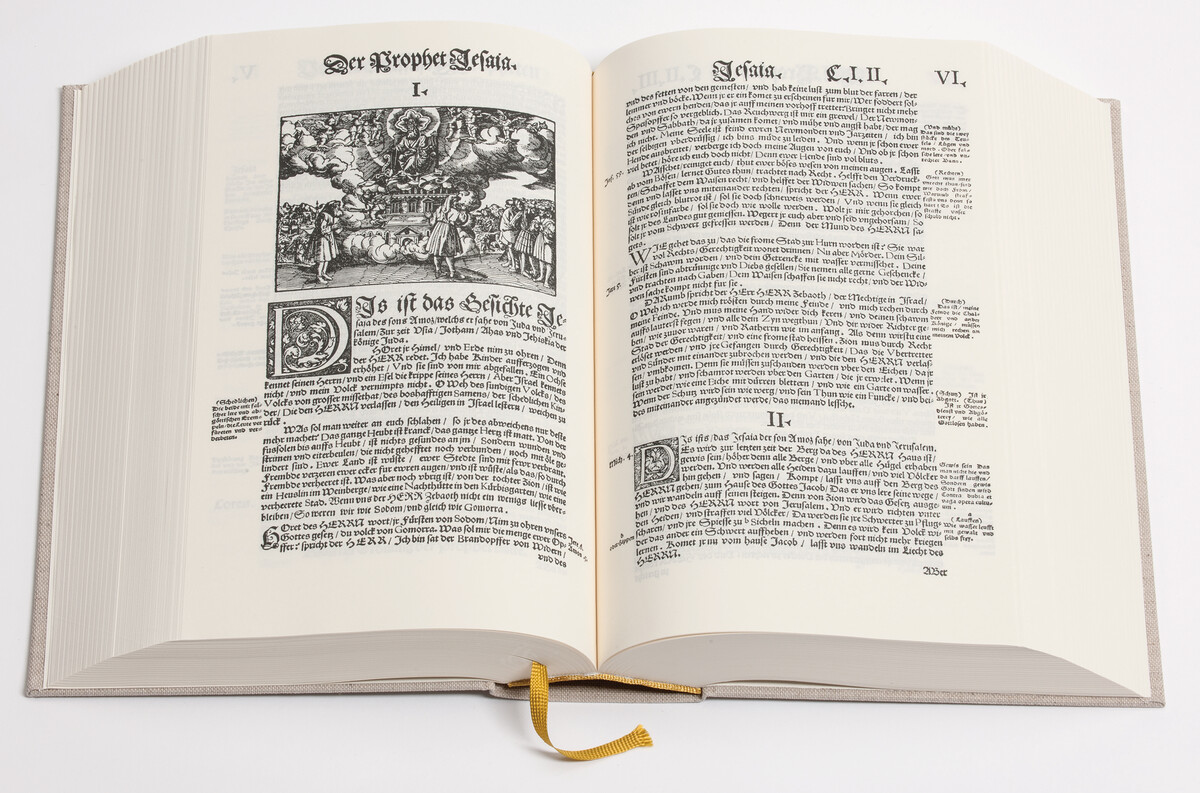 Biblia Germanica 1545. Leinenausgabe im Schmuckschuber